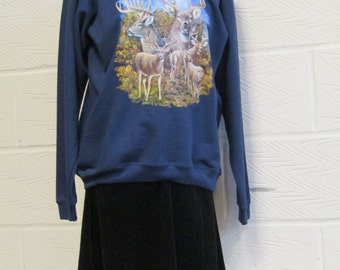 Vintage Deer Sweatshirt/ Sweater - Fruit of the Loom