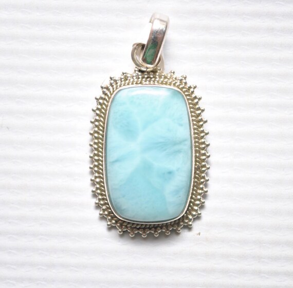 Sterling Silver Larimar Pendant #7117