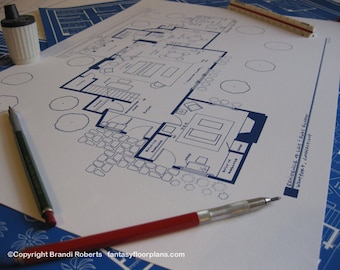I Love Lucy - Westport, Conn. TV Show Floor Plan Poster - BluePrint for Westport Home of Lucy and Ricky Ricardo - Gift for her