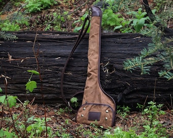 Leather & Waxed Canvas Axe Carry Case and Shoulder Bag