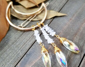 Boho hair clip - moon hair clip - gold moon - hair jewelry - boho hair accessories - moon clip - boho clip - moon lover gifts - hair clips