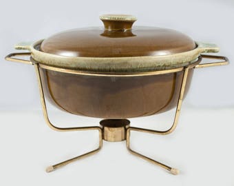 Greats vintage green Sunburst bowl, potteries bowls made in Canada. Lethbridge, Alberta