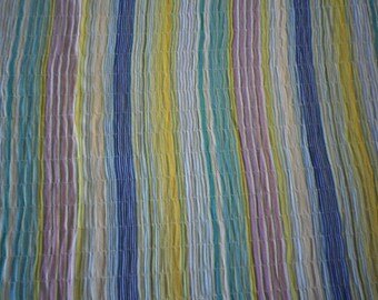 Super high twist yarn muticolour woven viscose , lovely vibrant fabric, wide range of uses, nice drape and handle, super summer fabric.