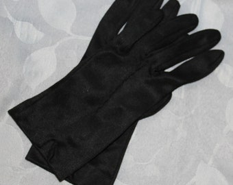 Vintage Ladies Black Dress Gloves