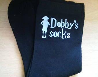 Personalised Dobby's socks - any name harry potter style socks. house elf