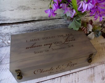 Wine Box, Custom Made Wedding Wine Box, Wine Box Ceremony, Love Letter Box, Memory Box, Wedding Gift, Wine Box Wedding