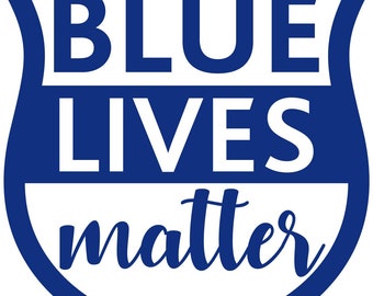 Blue Lives Matter Vinyl Decal