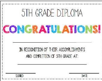 Third Grade. 3rd Grade. Diploma/Award