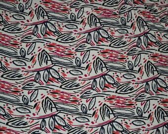 Secret Pocket Infinity Scarf - Fauna - Hidden Zipper Pocket Travel Scarf - Lightweight Breathable Rayon Leaf Abstract Jersey Knit Scarf