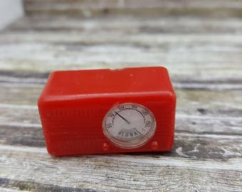 Renwal Radio Toy Dollhouse Traditional Style Red mid century modern