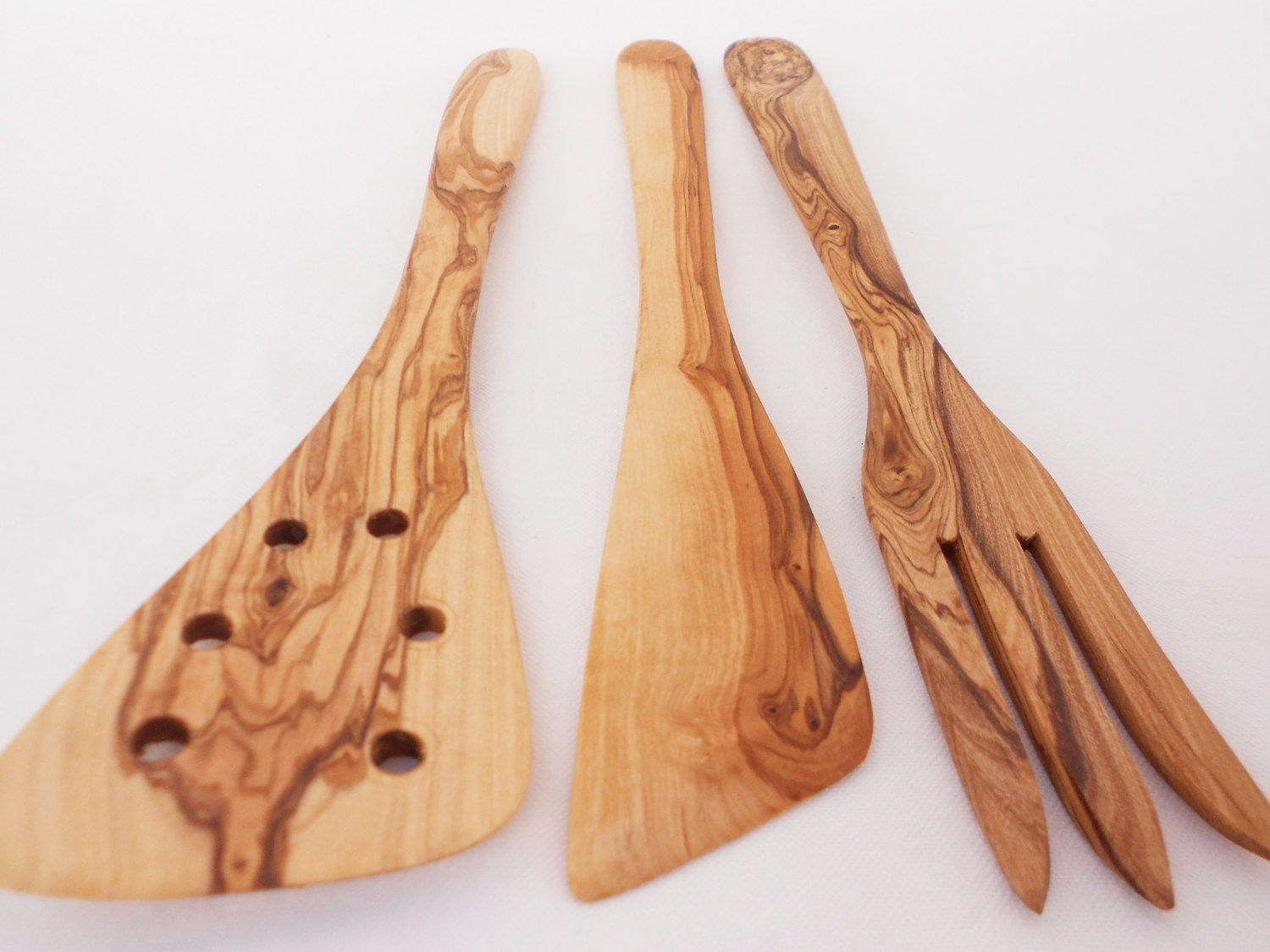 Olive Wood cooking serving kitchen utensil set Olive Wood