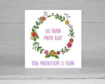 Thank you teacher, Cárta Gaeilge, Go raibh maith agat
