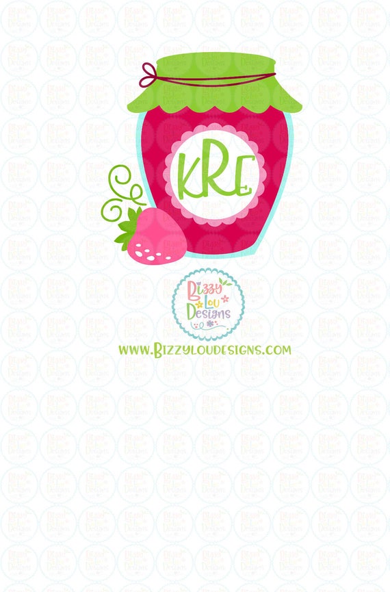 Download Jar SVG DXF EPS berry cut file berry monogram circle svg