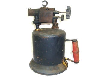 Antique Kerosene Blow Torch. Marked The Turner Brass Works Trade Mark Sycamore ILL. Non tested torch is 11" tall. Primer pump works