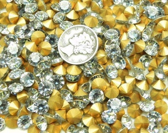 Swarovski 1102 Romance en Vert GF 29ss Vintage Chaton Rhinestones