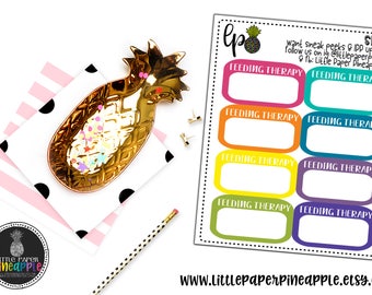 FEEDING THERAPY Spoonie Planner Stickers // Repositionable Matte Stickers | Sp62