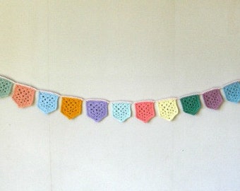Granny Flag Bunting Crochet pattern / tutorial PDF file