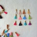 Mini Tassel 12 colors, 4 pcs, Jewelry Making Tassels, Mini Tassels, Handmade Tassels