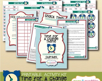 Printable Charades - Time For A Change Theme