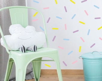 Sprinkles Wall decals - Nursery Decals - Cupcake Sprinkle - Wall Decals - Sprinkle Stickers - Ice Cream Sprinkle Stickers - Sprinkle Decals