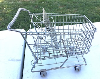 Small Vintage Shopping Cart Basket
