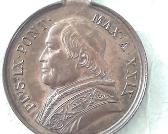 1875 - Antique Medal Pius IX - Jubilee 1875