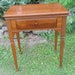 Vintage Singer Sewing Machine Table/Cabinet--W/Dust Bottom-Knee Bar-Needs Refinished