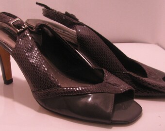 Bandolino Slingbacks-Brown size 7.5