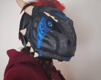 Argonian Head Mask custom movable Jaw