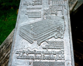 Vintage Sealy Bedding Advertising Relief Printing Plate