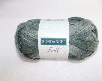 Sundance Frill Granite Yarn, Sashay Yarn, Gray Sashay Yarn, Gray Scarf Yarn, Grey Yarn Ruffles