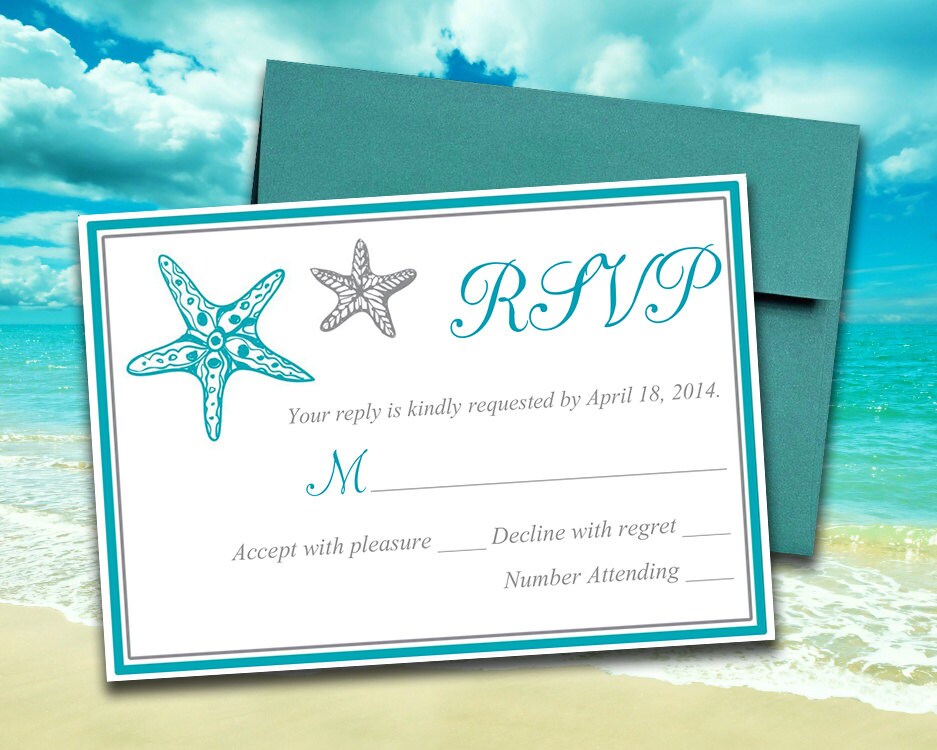 beach wedding rsvp template response card blissful wedding respond