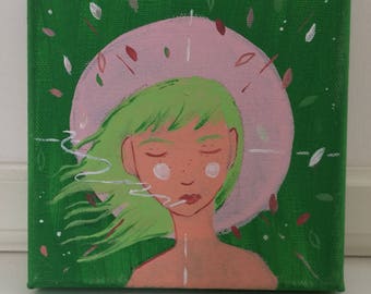 Original acrylic painting on canvas.