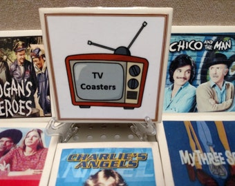 Retro TV Coasters (set of four) Mix and Match any four