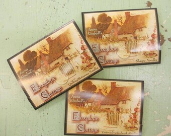 Foxglove Cottage needle cards...Sharps, Quilting/Betweens, Embroidery/Redwork