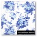 4 Decoupage Napkins, Paper Napkins, ANTOINETTE ROSES BLUE, 33cm 13 Inch. Printed Paper Napkins for Decoupage, Paper Serviette.