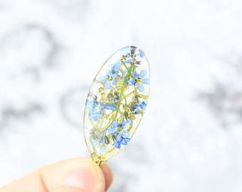 boho necklace blue pendant necklace/for/mother nature necklace resin jewelry/for/grandma gifts oval necklace/for/wife birthday gifts Рю188