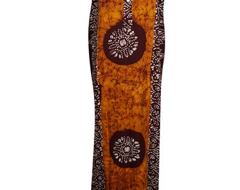 Boho Chic Cotton Long Caftan Evening Dress Ethnic Batik Print  Button Front Casual Kaftan Maxi Dress