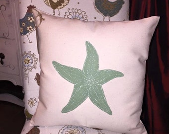 Starfish/Starfish Pillow/Sea Life/Sea Life Decor/Beach/Seashells