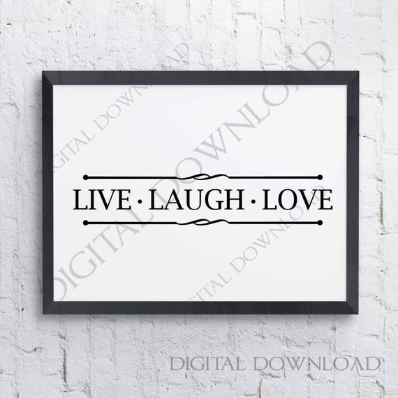 Live Laugh Love SVG Quote Design Vector Vinyl Design