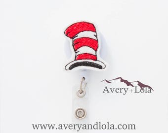 Seussical Hat Badge Reel, Hat Badge Reel, Literary Badge Reel, ID Badge Holder, Teacher Gift, Nurse Gift