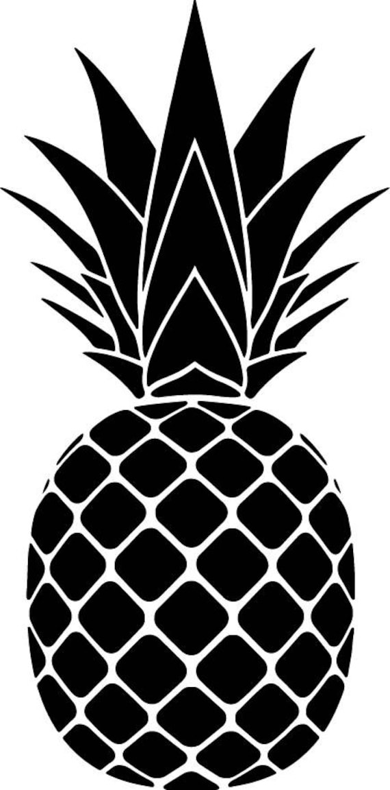 Pineapple SVG - Pineapple Silhouette SVG - Pineapple ...
