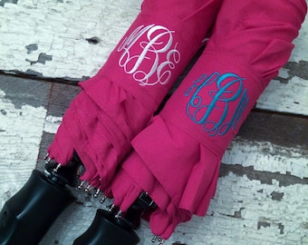 Umbrella/PINK Monogram/Personalized Umbrella/Bridesmaid Gift/Graduation Gift