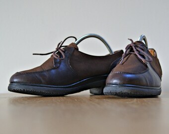 il pizzo vintage anni ' 70 fino scarpe made in Germania | formatori | marrone scarpe vintage | Appartamenti uk5 | sneakers in pelle