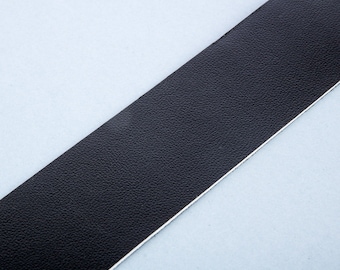 40mm by 20cm black leather strap