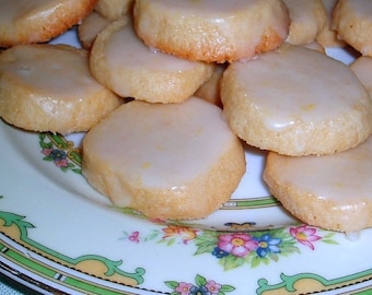 2 Dozen Lemon Glazed Lemon Shortbread Cookies