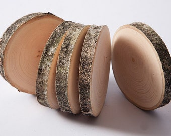 10 wooden coasters, wooden discs, tree slices, rustic wedding decor, drink coasters, wood slices, wood circles, home decor, wood coasters.