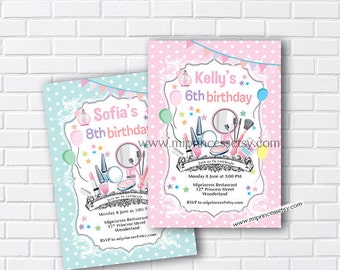 beauty birthday, Glamour party, girl birthday, girl party, girls birthday party, Spa party, makeup party, sleepover party, - card 872