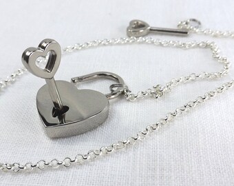 discreet day collar submissive collar heart lock slave collar submissive jewelry pinchthemuse lock and chain choker