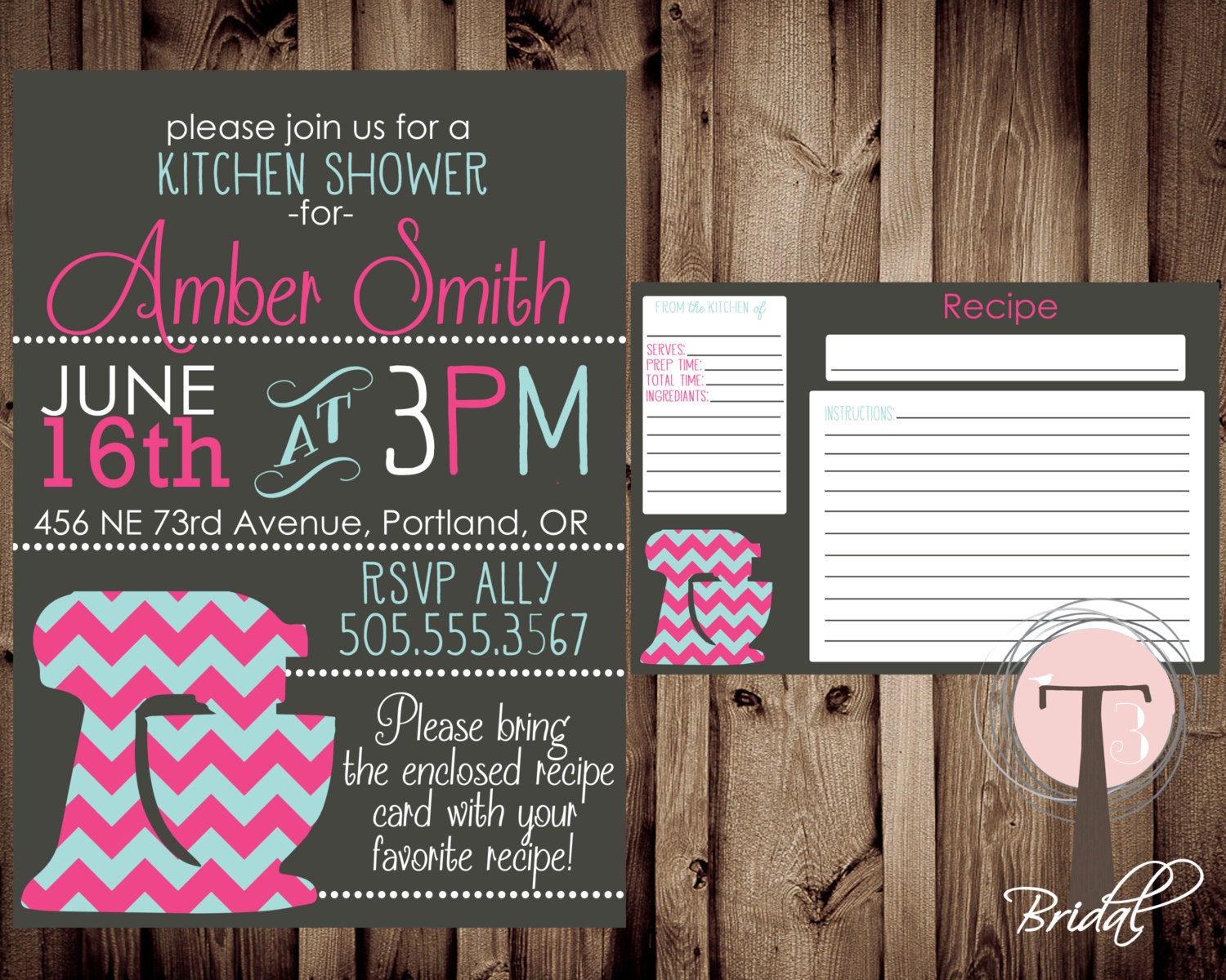 Kitchen Shower Invitation And Recipe Card Kitchen Shower   Il Fullxfull.462431552 3j4f 